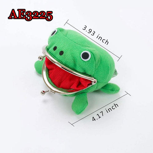 Cosplay Anime Frog Coin Purse Cute Pouch Wallet Small Money Bag Plush Toy for Funny 3225...