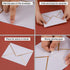 50 Pack A7 Envelopes 5 x 7 Card Envelopes Self-Adhesive V Flap Envelopes with Gold Border for Office, Wedding Gift Cards, Invitations, Graduation,...