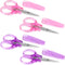 4 Pcs Small Scissors All Purpose,Stainless Steel Scissors Set with Protective Cover,Mini Detail Craft Scissors for Paper Cutting,Sewing,Scrapbooki...