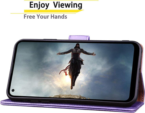 SUANPOT for Moto G Power 2021 with RFID Blocking Leather Wallet case Credit Card Holder, Flip Folio Book Phone case Shockproof Cover for Women Men...