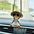 Swing Duck Car Hanging Ornament Cute Swing Duck Car Pendant Swing Duck Car Decoration Rearview Mirror Accessories(Style A)...