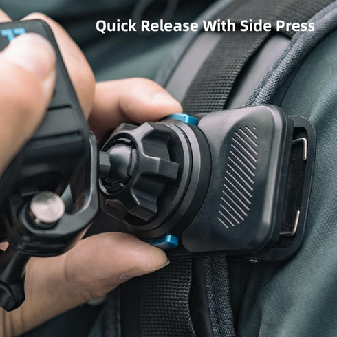 SUREWO 360° Rotation Magnetic Quick Release Backpack Clip Mount Compatible with Gopro Hero 12,11,9,8,7,6,5,DJI Action 4/3 and More...