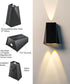 Solar Lights Decorative Up Down Outdoor Wall Sconce Light Flood Lights Dusk to Dawn Outdoor Lighting Fixture Bright Deck Lights Outdoor Waterproof...