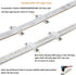 100 Pack led Rope Light mounting Brackets Outdoor Rope Light Fixing Clips Suit for 14-15mm Width Rigid Rope Light Holder with 202PCS Screws...