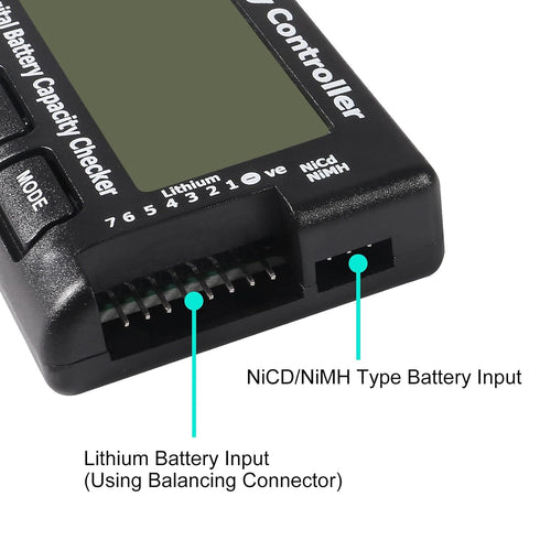 RC Cellmeter 7 Digital Battery Capacity Checker Controller Tester Voltage Tester for LiPo Life Li-ion NiMH Nicd Cell Meter 2PCS...