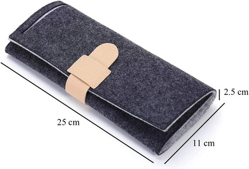 1 Piece Foldable Jewelry Roll Bag Travel Jewelry Roll Organizer Roll Up Organizer Case for Necklaces, Earrings, Rings, Chains, Bracelets, Brooches...