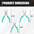 C&T 3-Piece Jewelry Pliers Set, Jewelry Making Tools Kit, Micro Jewelry Pliers Set, Jewelry Making Supplies, Pliers set for jewellery making bead ...