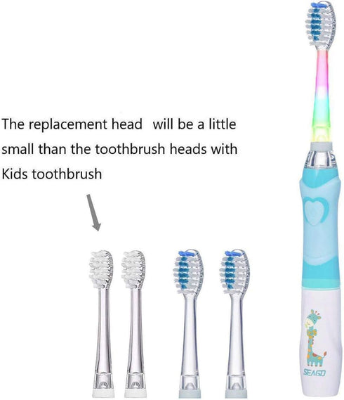 SEAGO Toothbrush Replacement Heads - SG977 SG513-6 Pack SEAGO Kids Toothbrushes Heads for Toddlers - Compatible with SEAGO Electric Toothbrushes K...