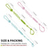 Chuya Toy Straps for Baby 3 Pcs,Silicone Baby Pacifier Holder, Baby Toy Strap Applies to Car Seat Toy,Teether?Teething Toy,High Chair Baby Toy, St...