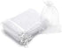 50Pcs White Organza Bags 3x4 Inch, Sheer Wedding Party Favor Bags with Drawstring, Jewelry Gift Bags Christmas Candy Pouches...