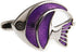 Angel Fish Angelfish Purple Fishing Pair Cufflinks in a Presentation Gift Box & Polishing Cloth...