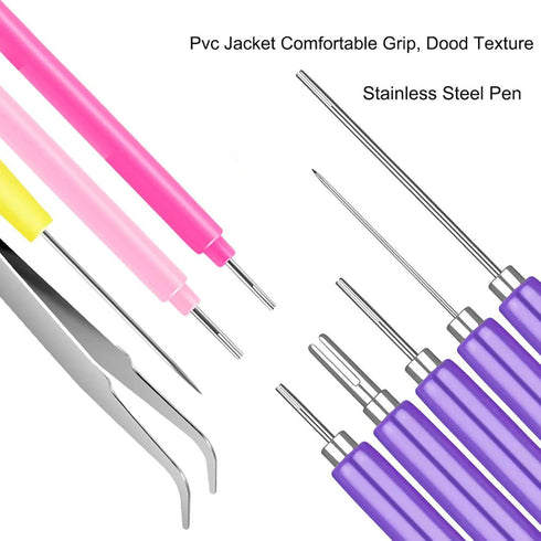 Paper Quilling Tools, 12 Pack Assorted Sizes Rolling Curling Quilling Needle Pen for Art Craft DIY Paper Cardmaking Project...