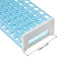 uxcell Detachable Polypropylene Test Tube Holder Rack 50 Hole for 13-16mm Tubes Light Blue 2Pcs...