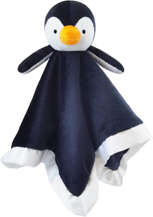 Baby Black Penguin Soft Stuffed Animal Security Blanket, Plush Penguin Character Lovey Blanket, Baby Shower/Nursery Gift, Cuddly Newborn, Infant, ...