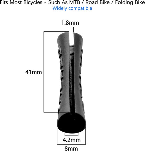 8 Pieces Bicycle Brake Shift Line Cable Protective Sleeve Bike Frame Paintrubber Protector Rubber Pipe Guides Protection Cover for Mountain Road B...