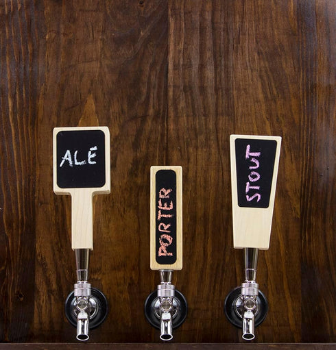 Straight 5" Solid Red Oak Chalkboard Tap Handle...