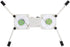 Portable Laptop Cooling Pad, with Antiskid Mount, Dual Light Emitting Fan, USB Foldable Heat Dssipation Stand for Notebook Computer (White)...
