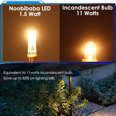 T5 Wedge Base LED Bulb 12V, T5 T10 Wedge Base LED Bulbs 12V Low Voltage Landscape, 1.5 Watt Replace 7W 11W Incandecent Bulb for Path Light 2700K W...