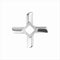 Replacement Meat Grinder Blade - Size #8 - Universal Stainless Steel Blades for Meat Grinders - Grinding Accessories Parts (1)...
