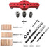 Dowel Jig - Straight Hole Drilling Positioner Self-Centering 6 8 10mm Drill Bit Kit Wooden Dowels Adjustable Woodworking Locator Tool...