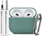 AirPods 3rd Gen Case Cover with Cleaner Kit,Soft Silicone Protective Case for Apple AirPods 3rd Generation Charging Case with Keychain,Shockproof ...