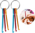 WLLHYF 6 Pcs Crochet Hook Keychain 3/4/5mm Portable Crochet Keychains Kit Mini Creative Keychains Zinc Alloy Key Chain DIY Crafts Knitting Needle ...