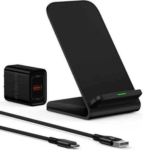 15w Anrdoid Wireless Charging Stand for Google Pixel 8 Pro 7 pro 7a 7 6 pro, QI Wireless Charger Station for Samsung Galaxy S24 S23 S22 Ultra Appl...