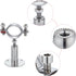 2PCS Wall Mount Ceiling Mount Pipe 304 Stainless Steel Pipe Supports Pipe Standoff Adjustable Height 30-60mm?1.18"-2.36"?for OD Pipe 15-19mm(0.59-...