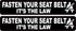 StickerTalk Fasten Your Seatbelts Vinyl Stickers, 5 inches by 1 inch...