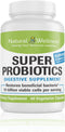 Natural Wellness Super Probiotics - 10 Billion Viable Cells Per Serving- 30 Day Supply...
