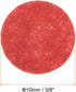 HARFINGTON 200pcs Round Felt Circles, 10mm 3/8" Pre Cut Felt Craft Pads Non-Woven Mini Felt Fabric Circles for DIY Sewing Handcraft Cut Projects C...