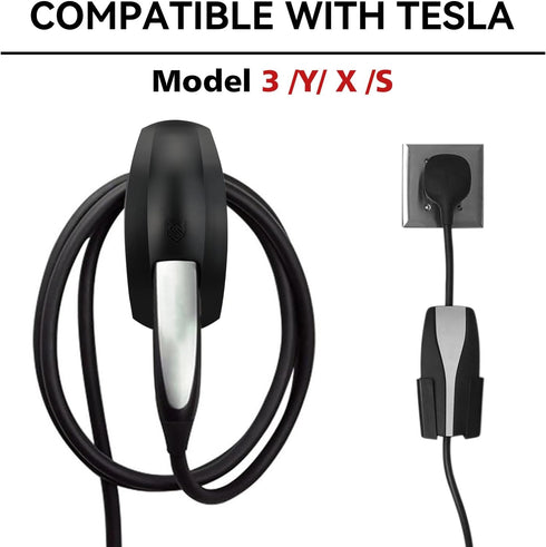 SEVEN SPARTA Charging Cable Holder with Chassis Bracket Compatible with Tesla Model 3 Model Y Model X Model S Charger Cable Organizer Car Accessor...