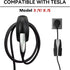 SEVEN SPARTA Charging Cable Holder with Chassis Bracket Compatible with Tesla Model 3 Model Y Model X Model S Charger Cable Organizer Car Accessor...