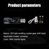1 PC Crystal Gear Stick Shifter Knob, Transparent Bubble Gear Shifter Multicolor Gradient LED Shift Knob, Universal Cool Shift Head Car Interior A...