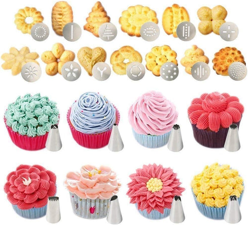 Stainless Steel Icing Decoration Gun Set for Cake Decoration...