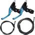 4 Pieces Bicycle Brake Accessories Including 2 Pack V-Brake Handlebar Aluminium Alloy Brake Levers (2.2 cm in Diameter) and 2 Pack Brake Wire for ...