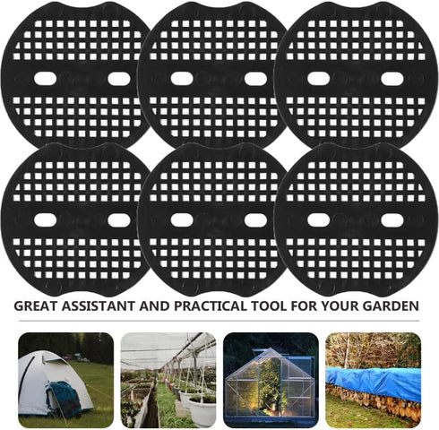 60 Pack Landscape Staples Gasket U-Sharped Garden Stakes Washer Anti-Ripping Plastic Buffer for Landscaping Grass Sunshade Cloth Staple Pin Nail G...