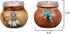 Southwest Pots Candle Holders – Set of 2 Rustic Votive Holders – Twine & Bead Accent – 3.6" x 2.8"...