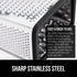 GORILLA GRIP XL 4-Sided Cheese Grater With Container, 100% BPA-Free Stainless Steel Box Graters, Parmesan Shredder, Grate Cheeses, Shred Veggies, ...