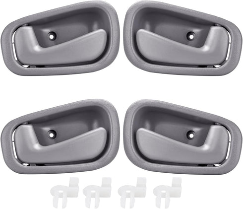 FAERSI 4Pcs Inside Interior Door Handles Front Rear Driver & Passenger Side Replacements for 1998 1999 2000 2001 2002 Corolla Prizm Manual Lock, G...