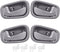 FAERSI 4Pcs Inside Interior Door Handles Front Rear Driver & Passenger Side Replacements for 1998 1999 2000 2001 2002 Corolla Prizm Manual Lock, G...