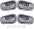 FAERSI 4Pcs Inside Interior Door Handles Front Rear Driver & Passenger Side Replacements for 1998 1999 2000 2001 2002 Corolla Prizm Manual Lock, G...