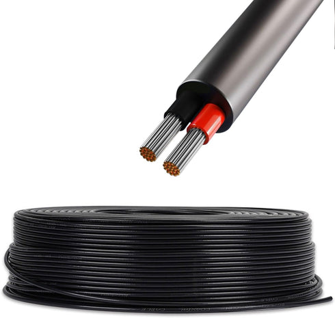 UL2464 Power Lighting Cable Wire Low Voltage Power Connection (18AWG-2Conductor, 16.4ft)...