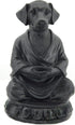 Bellaa 29608 Meditating Dog Statue Cute Zen Buddha Yoga Pose Monk Namaste Mindfulness Tranquility Peacefulness Indoor Living Room Decor Outdoor Fa...