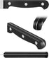 Kitchen Knife, 3-Pcs Knife Set With Sheath, 8 Inch Chef Knife, 4.5 Inch Utility Knife, 4 Inch Paring Chef Knife, Stainless Steel, Black...