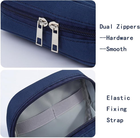 Storage Pouch for Small Electronics and Accessories,Tech Bag,Electronic Organizer Case Compatible with MacBook Laptop Charger,Mouse,Cables,Hub,Pow...