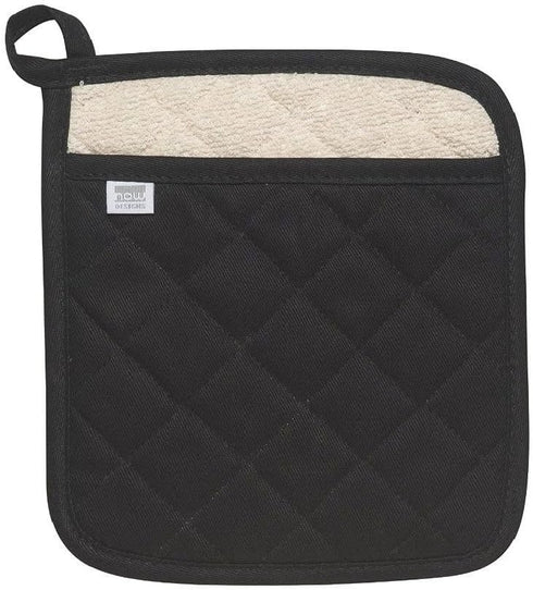 Now Designs by Danica Superior Potholder | Narrow Stripe Black...