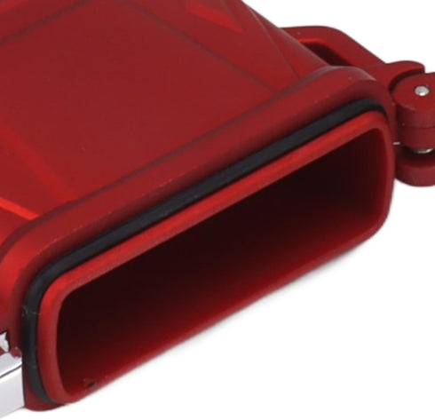 2PCS Torch Lighter Case IP56 Waterproof Portable Torch Lighter Cover for Outdoor Camping Travel (Red)...