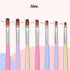 Beetles Gel Nail Brush, 7Pcs Nail Art Brushes, Nail Art Tips Nail Brushes for Nail Art Nail Painting Brush Pen Set for Home and Salon Use Decorati...
