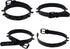 Unisex Multicolor Simulated Leather PU Punk Rock Gothic Black Spiked Rivets Choker Collar Necklace...